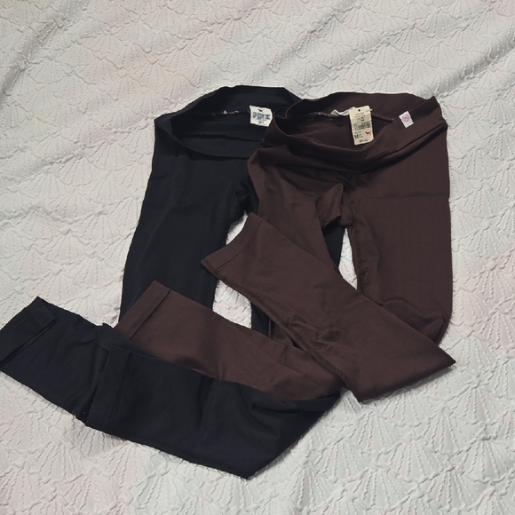 PINK Victoria's Secret Pants - PINK Victoria's Secret Black and Brown Apparel